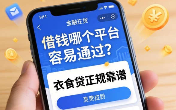 手机借钱哪个平台容易通过？衣食贷正规靠谱吗