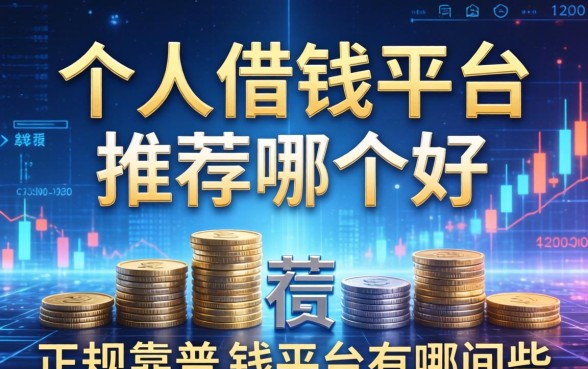 个人借钱平台推荐哪个好，正规靠谱的借钱平台有哪些