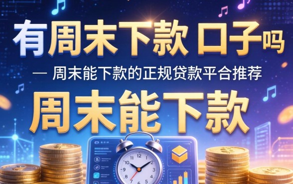 有周末下款的口子吗，周末能下款的正规贷款平台推荐