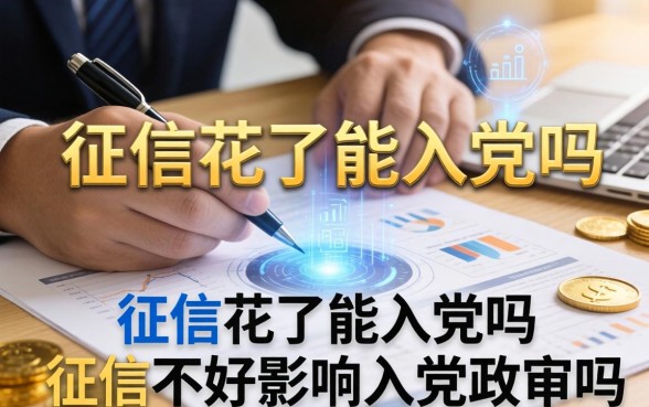 征信花了能入党吗，征信不好影响入党政审吗