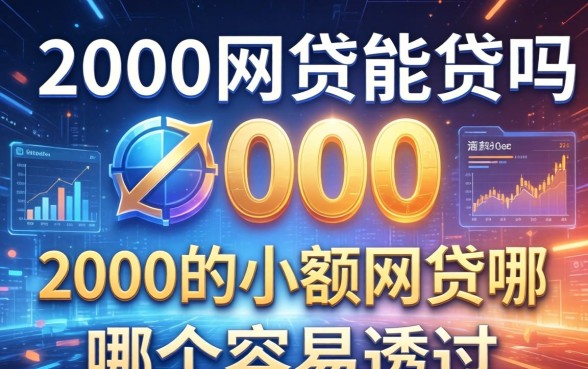2000的网贷能贷吗，2000的小额网贷哪个容易通过