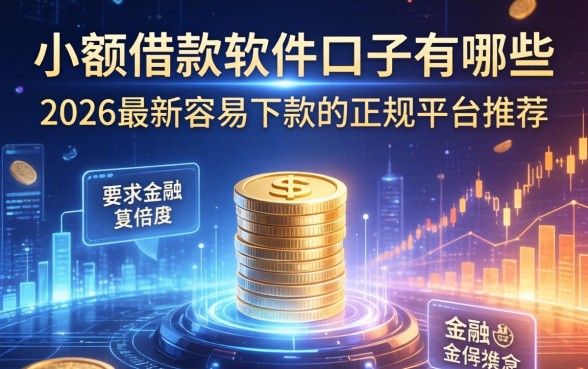 小额借款软件口子有哪些？2026最新容易下款的正规平台推荐