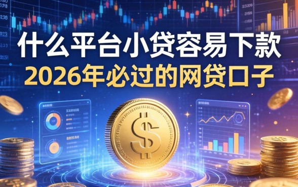 什么平台小贷容易下款，2026年必过的网贷口子有哪些