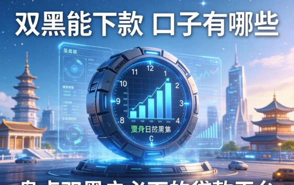 双黑能下款的口子有哪些？盘点双黑户必下的贷款平台