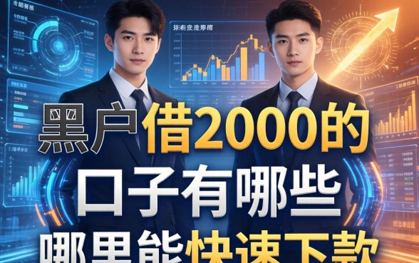 黑户借2000的口子有哪些，哪里能快速下款
