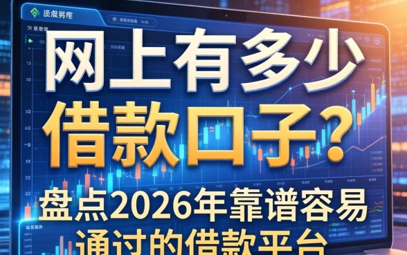 网上有多少借款口子？盘点2026年靠谱容易通过的借款平台