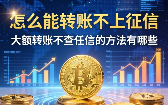 怎么能转账不上征信，大额转账不查征信的方法有哪些