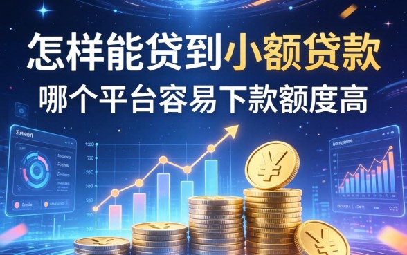 怎样能贷到小额贷款,哪个平台容易下款额度高 哪个平台容易下款额度高