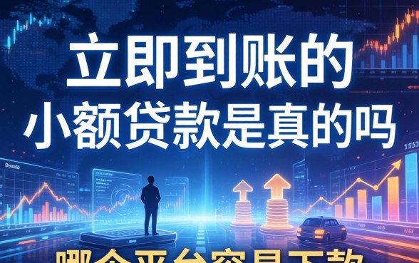 立即到账的小额贷款是真的吗，哪个平台容易下款