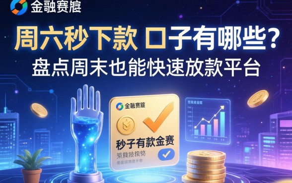 周六秒下款的口子有哪些？盘点周末也能快速放款的平台