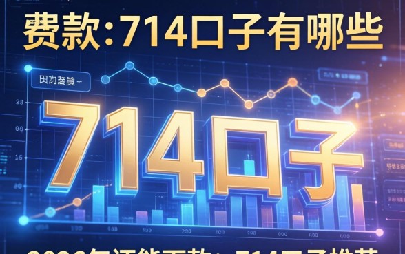 下款的714口子有哪些？2026年还能下款的714口子推荐