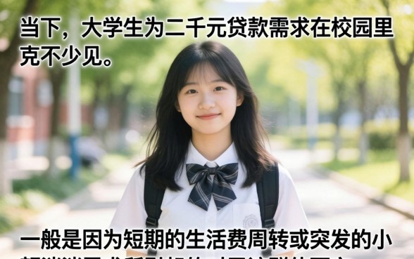 大学生为二千元贷款值得吗？大学生小额贷款哪个平台容易通过