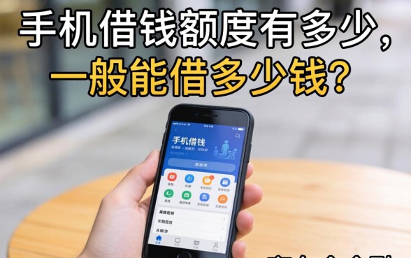 手机借钱额度有多少，一般能借多少钱？