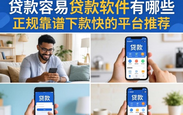 贷款容易的贷款软件有哪些，正规靠谱下款快的平台推荐