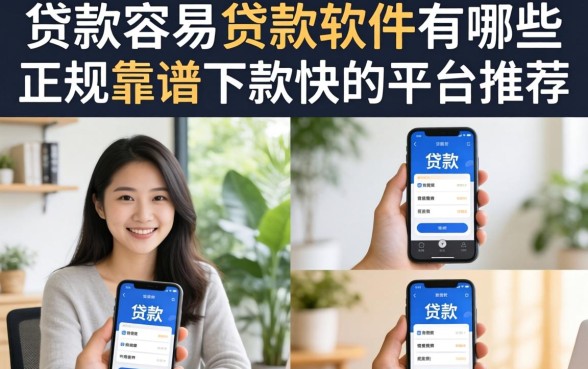贷款容易的贷款软件有哪些,正规靠谱下款快的平台推荐 贷款容易的贷款软件有哪些