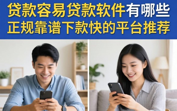 贷款容易的贷款软件有哪些,正规靠谱下款快的平台推荐 贷款容易的贷款软件有哪些