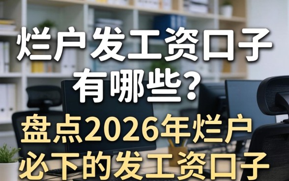 烂户发工资口子有哪些？盘点2026年烂户必下的发工资口子