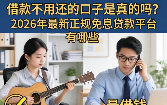 2026年最新正规免息贷款平台有哪些