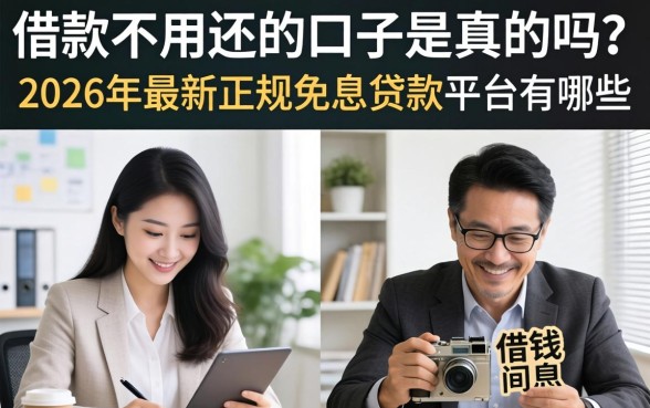 2026年最新正规免息贷款平台有哪些