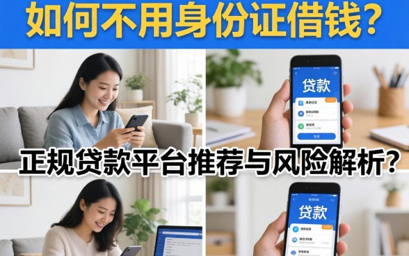 如何不用身份证借钱?正规贷款平台推荐与风险解析 正规贷款平台推荐与风险解析