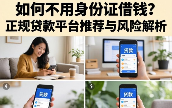 如何不用身份证借钱?正规贷款平台推荐与风险解析 正规贷款平台推荐与风险解析