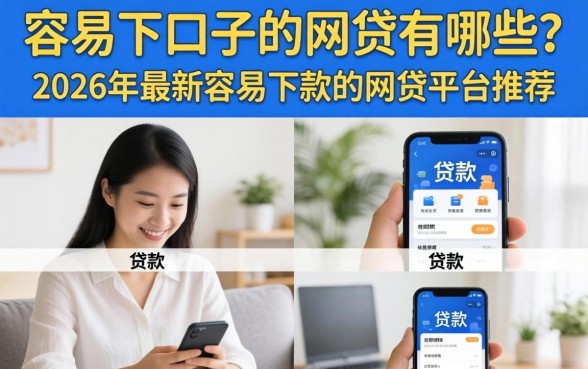 2026年最新容易下款的网贷平台推荐