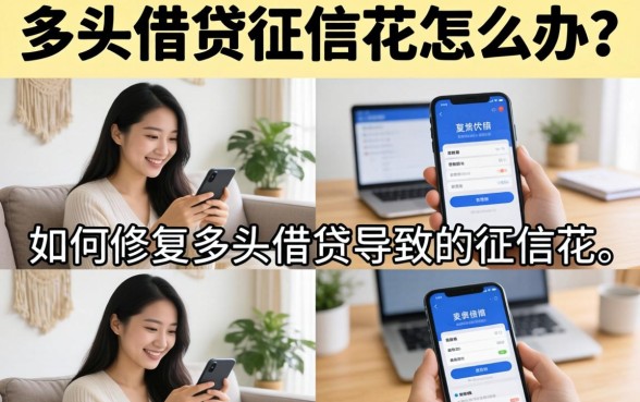多头借贷的征信花怎么办？如何修复多头借贷导致的征信花？
