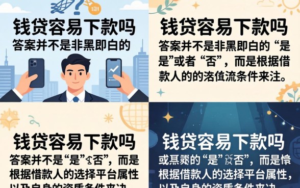 钱贷容易下款吗，钱贷审核好通过吗安全吗