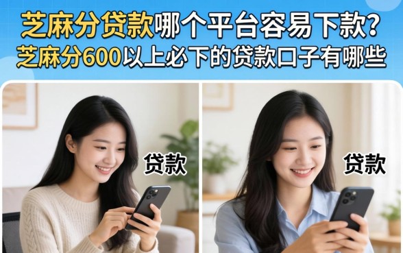 芝麻分贷款哪个平台容易下款？芝麻分600以上必下的贷款口子有哪些