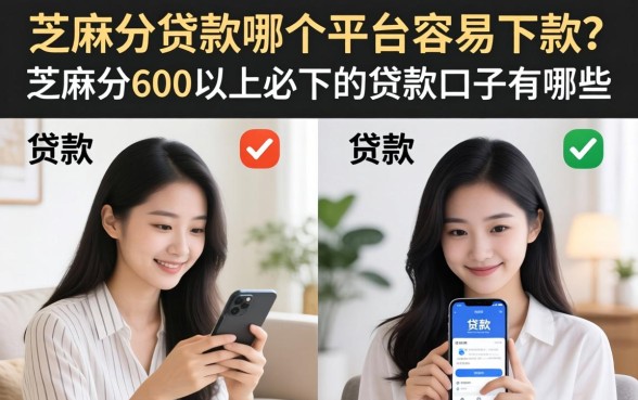 芝麻分600以上必下的贷款口子有哪些