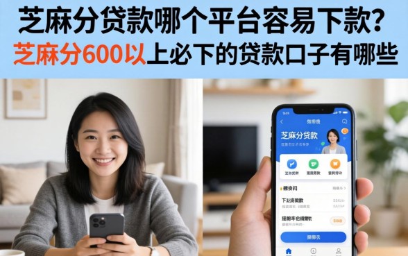 芝麻分600以上必下的贷款口子有哪些