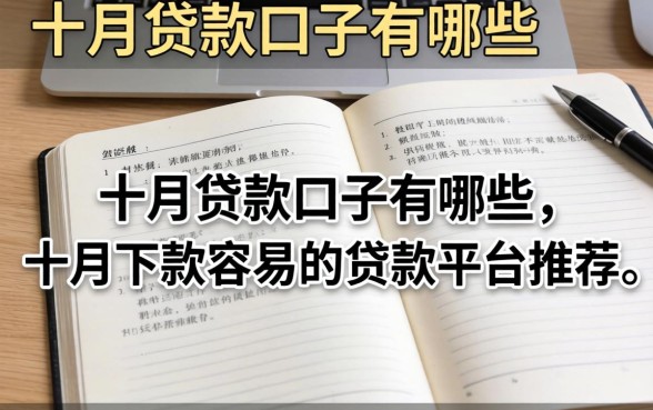 十月下款容易的贷款平台推荐
