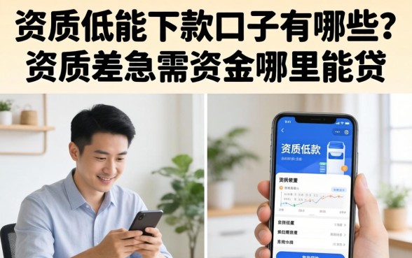 资质低能下款的口子有哪些