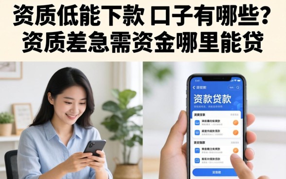 资质低能下款的口子有哪些