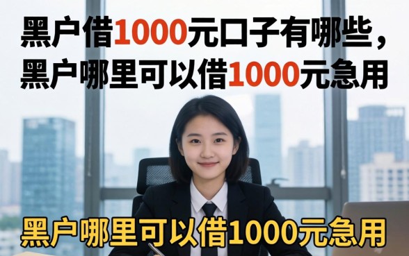 黑户借1000元口子有哪些,黑户哪里可以借1000元急用 黑户哪里可以借1000元急用
