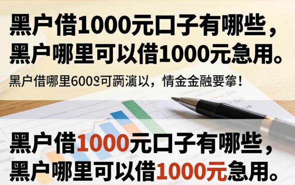 黑户借1000元口子有哪些,黑户哪里可以借1000元急用 黑户哪里可以借1000元急用