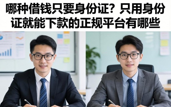 哪种借钱只要身份证?只用身份证就能下款的正规平台有哪些 只用身份证就能下款的正规平台有哪些