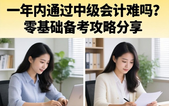 一年内通过中级会计难吗？零基础备考攻略分享