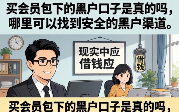 买会员包下的黑户口子是真的吗