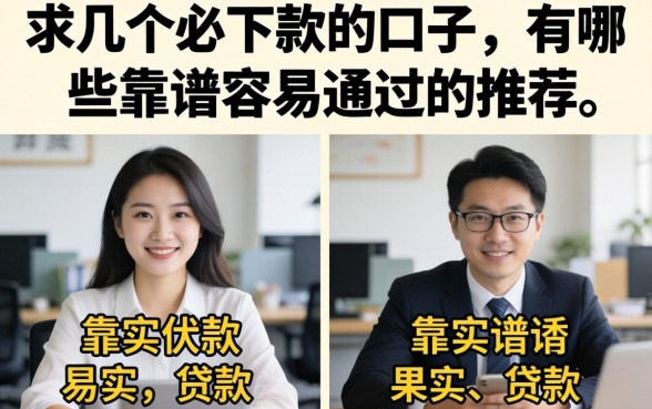 求几个必下款的口子,有哪些靠谱容易通过的推荐? 有哪些靠谱容易通过的推荐