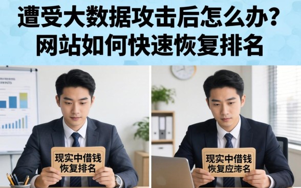 遭受大数据攻击后怎么办?网站如何快速恢复排名 遭受大数据攻击后怎么办