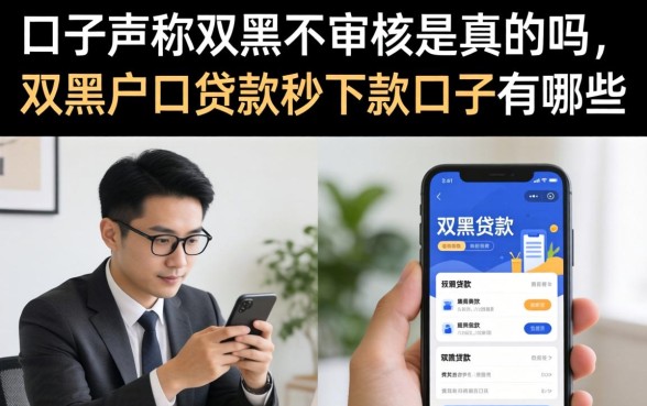 双黑户口贷款秒下款口子有哪些