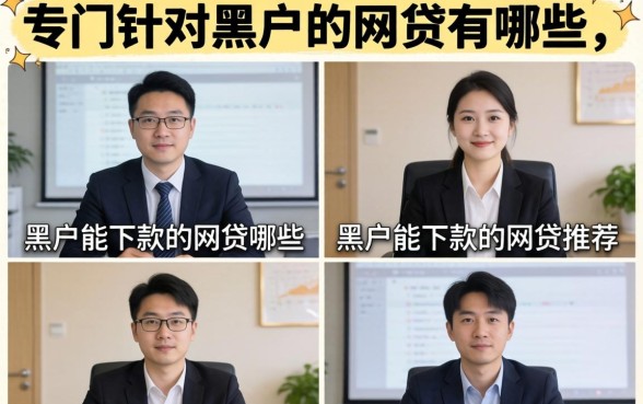 专门针对黑户的网贷有哪些，黑户能下款的网贷推荐