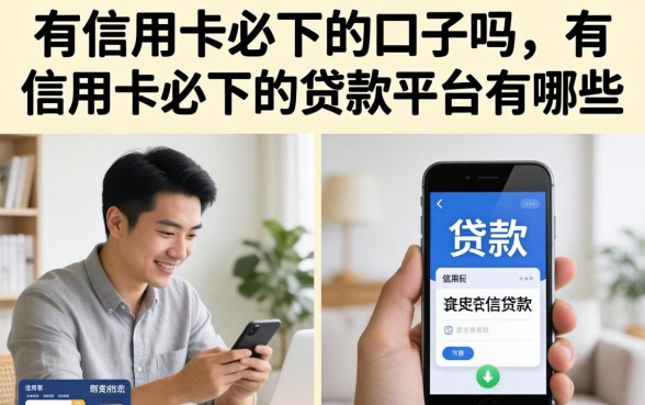 有信用卡必下的口子吗，有信用卡必下的贷款平台有哪些