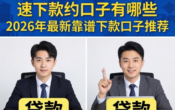 速下款的口子有哪些，2026年最新靠谱下款口子推荐