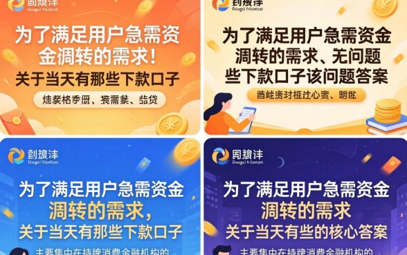 当天下款口子有哪些?盘点2026年容易通过的借款平台 盘点2026年容易通过的借款平台