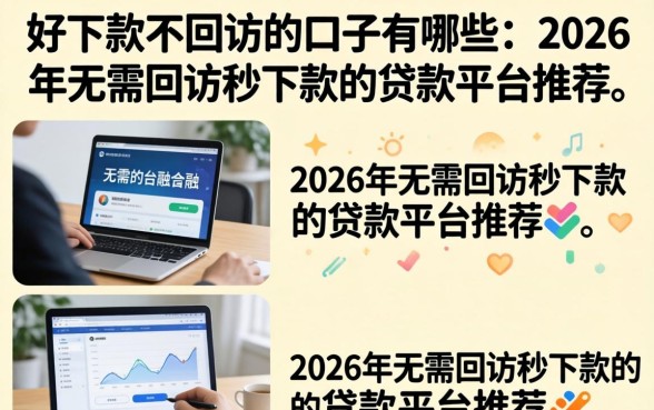 好下款不回访的口子有哪些,2026年无需回访秒下款的贷款平台推荐 2026年无需回访秒下款的贷款平台推荐