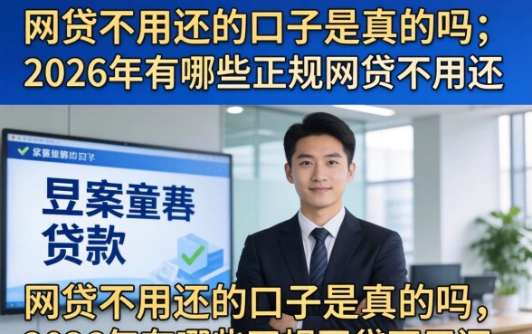 网贷不用还的口子是真的吗，2026年有哪些正规网贷不用还