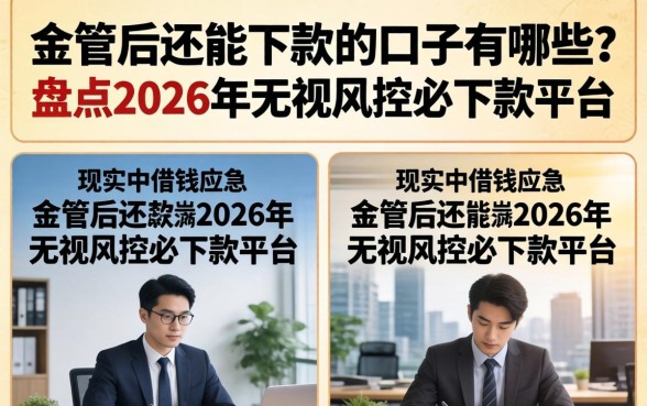 金管后还能下款的口子有哪些？盘点2026年无视风控必下款平台