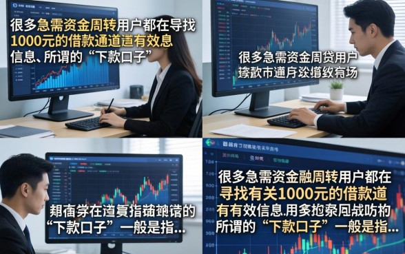 1000的下款口子有哪些，哪里有容易通过的下款口子推荐？